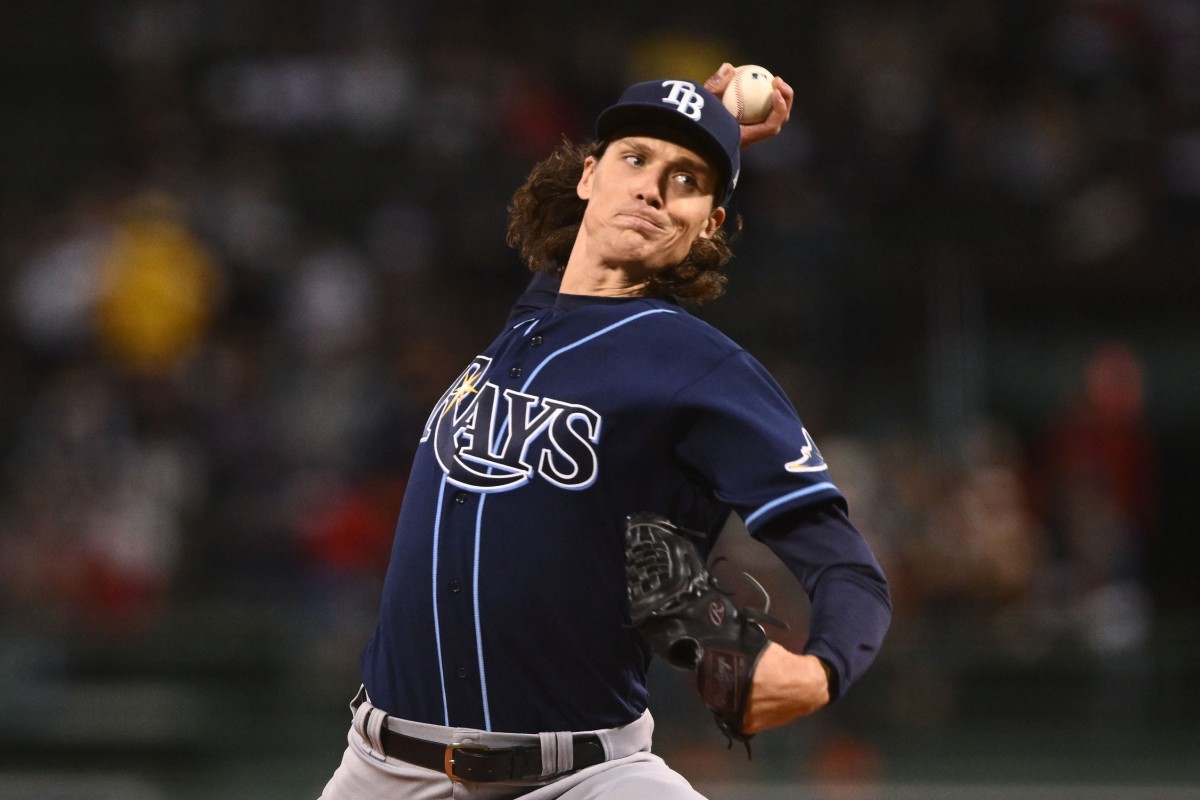 Tyler Glasnow pitched 3 2/3 scoreless innings on Monday, allowing just two hits. (USA TODAY Sports)